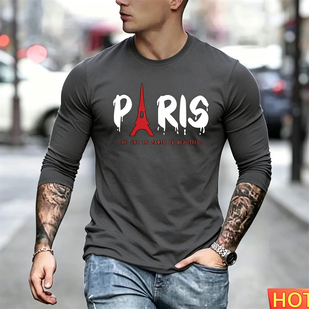 T-shirt à manches longues pour - Men'S Fashion Y2K avis et prix