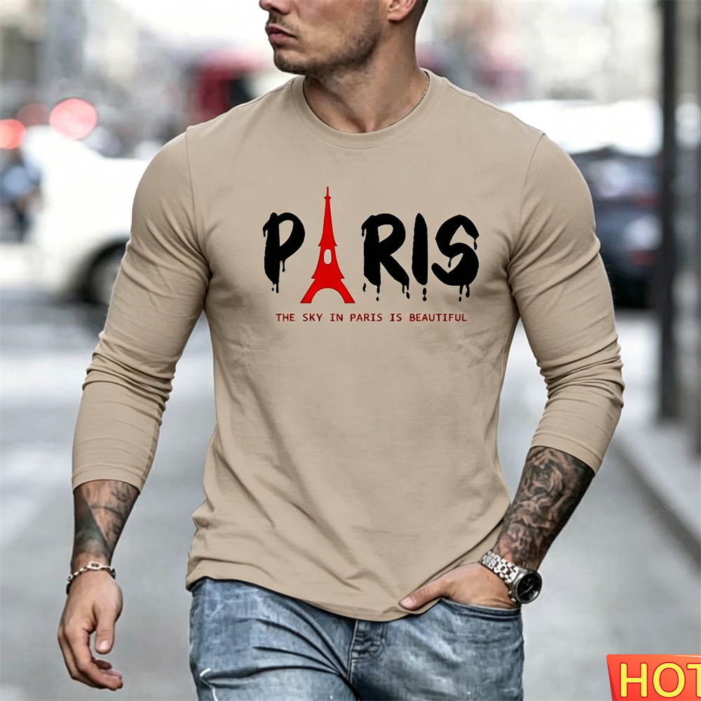 T-shirt à manches longues pour - Men'S Fashion Y2K avis et prix
