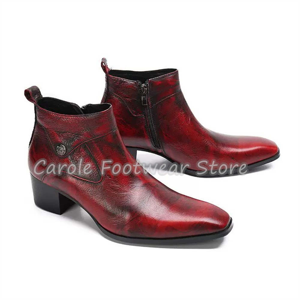 Bottines vintage à bout carré  - Chelsea Boots Men avis et prix