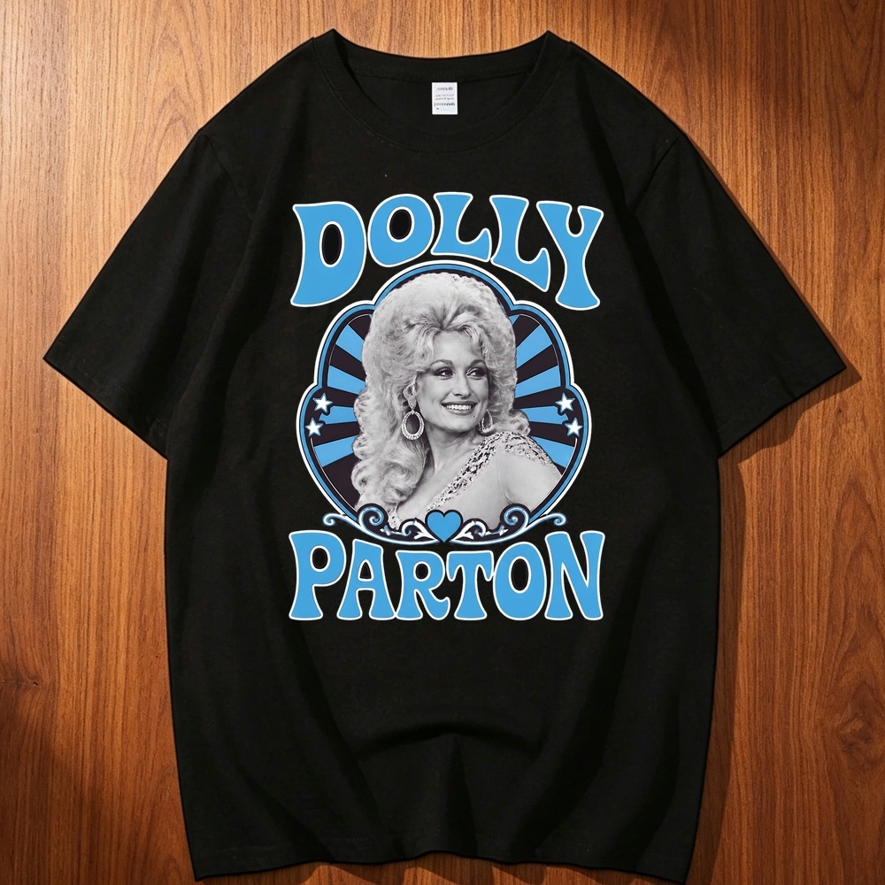 T-shirts en coton Dolly Parton - Men'S Fashion University avis et prix