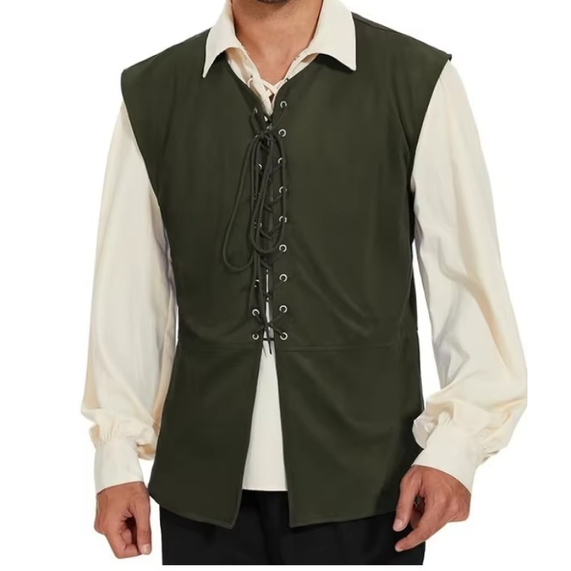 Gilet Médiéval Renaissance Pir - Mens Fashion Vest avis et prix