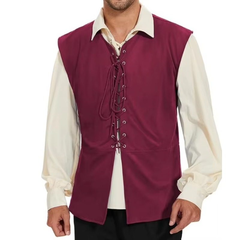 Gilet Médiéval Renaissance Pir - Mens Fashion Vest avis et prix