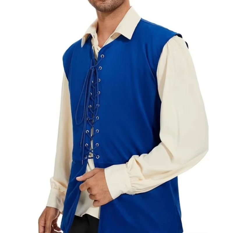 Gilet Médiéval Renaissance Pir - Mens Fashion Vest avis et prix
