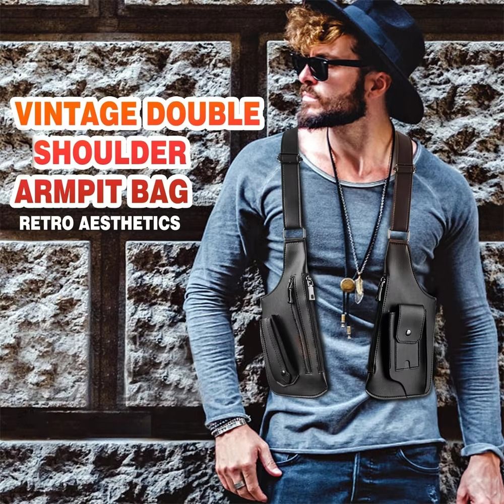 Sac de poitrine antivol en cui - Mens Fashion Vest avis et prix