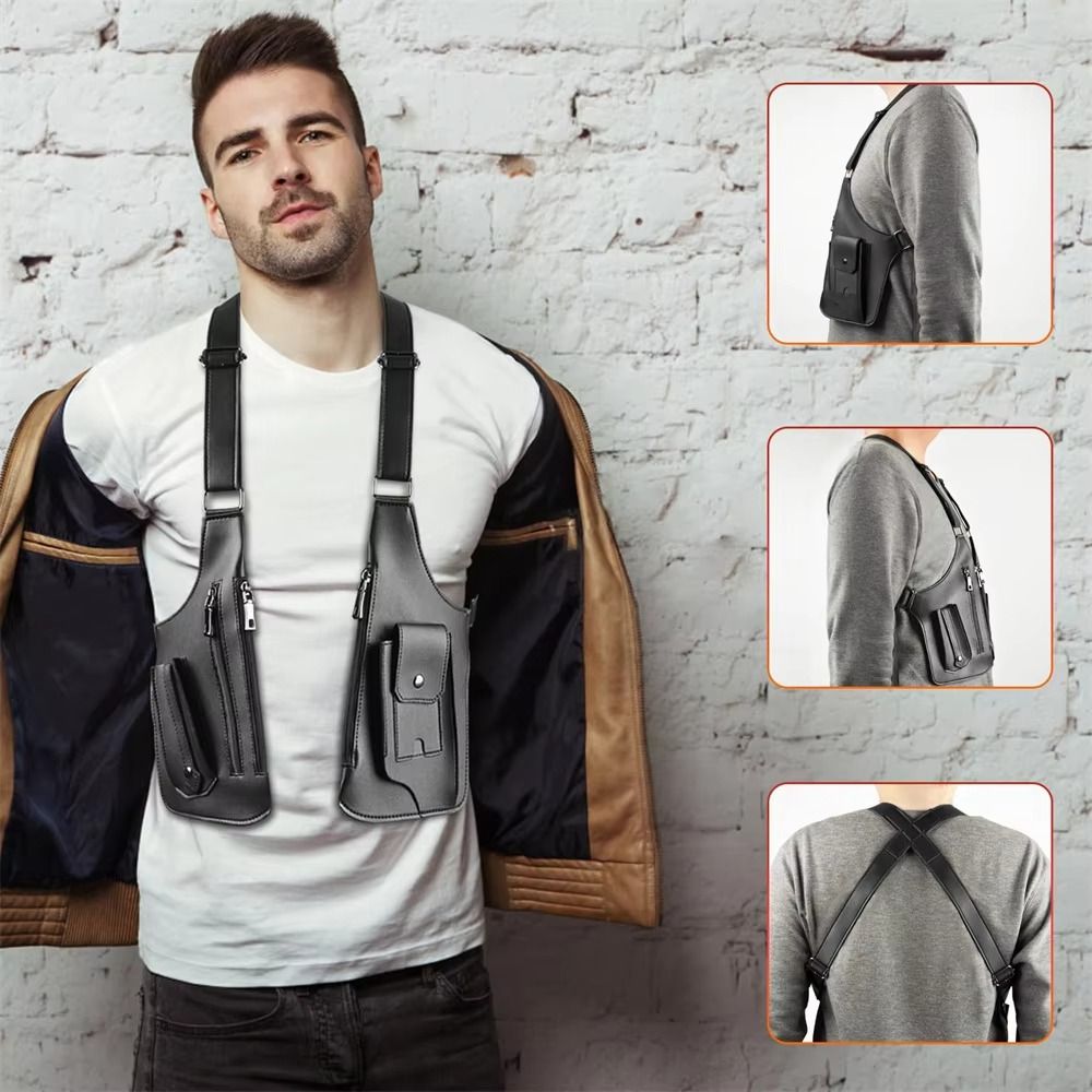 Sac de poitrine antivol en cui - Mens Fashion Vest avis et prix