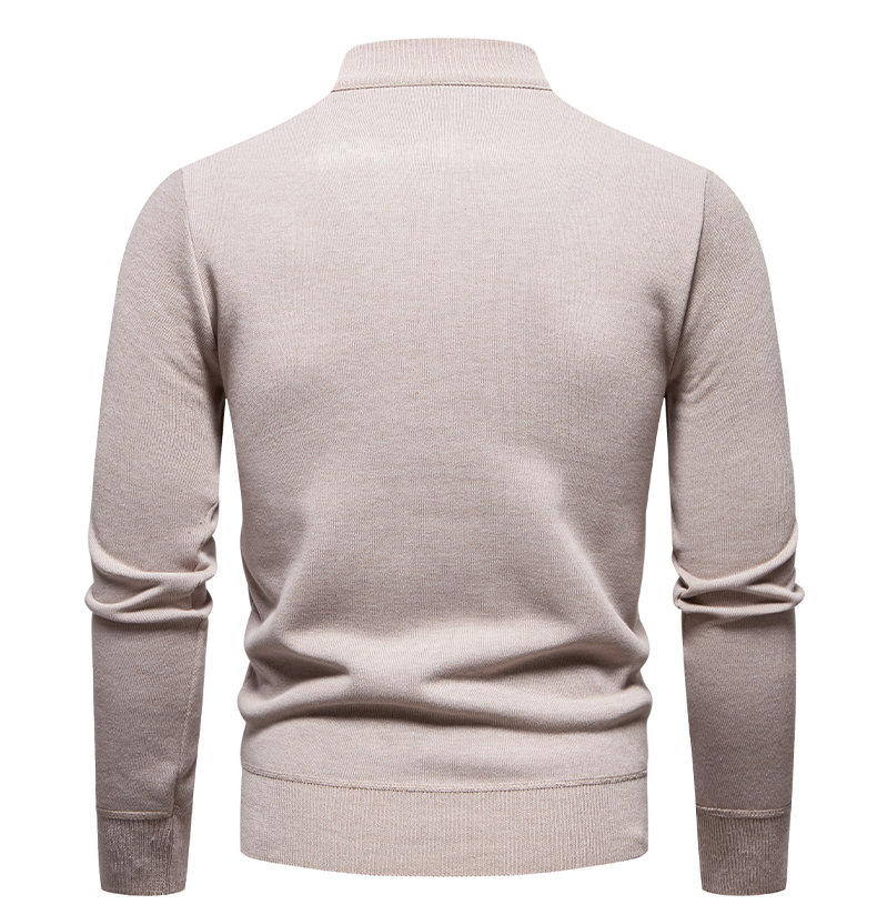 Pull à col montant mi-zippé po - Men'S Fashion Zip Sweater avis et prix