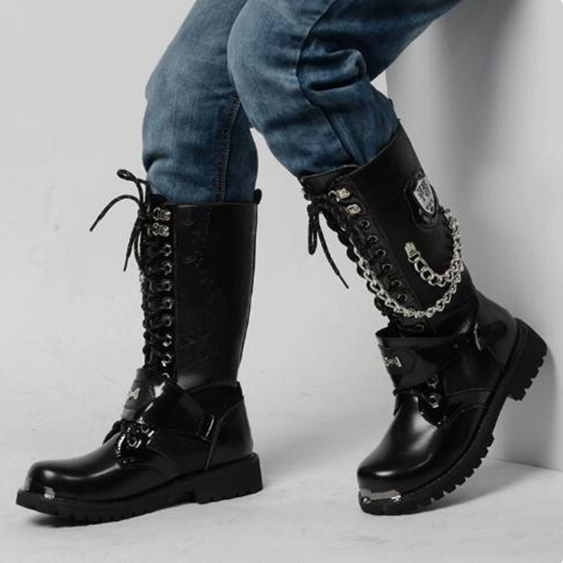 Bottes de moto pour hommes, mi - Belt Mens Fashion avis et prix
