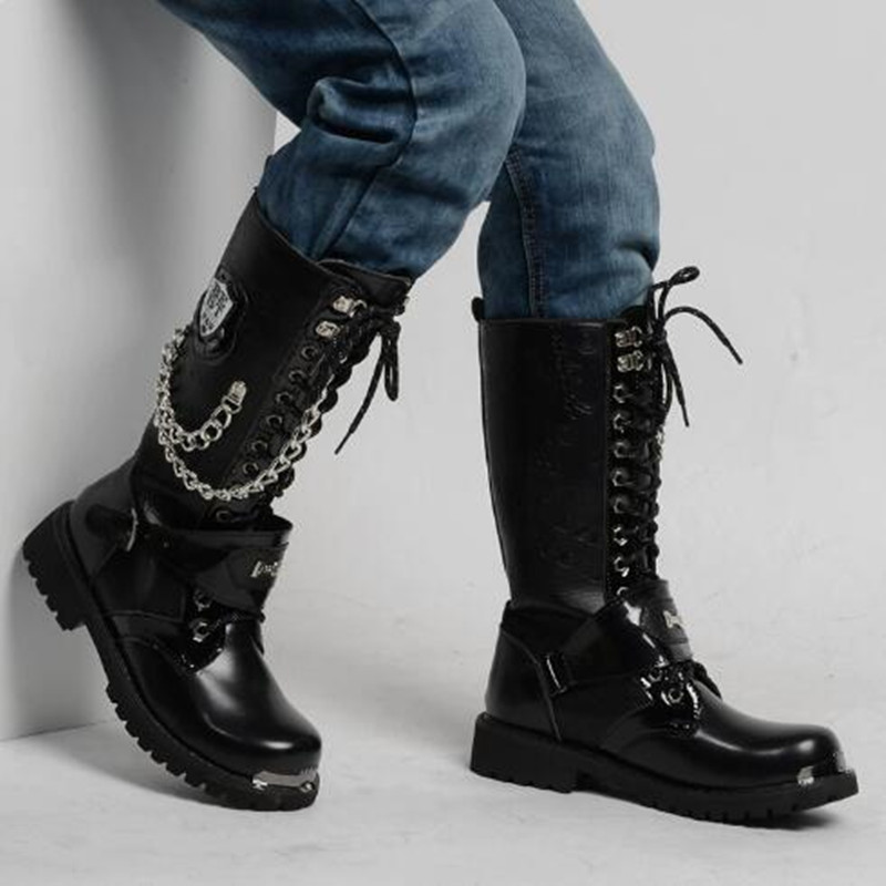 Bottes de moto pour hommes, mi - Belt Mens Fashion avis et prix