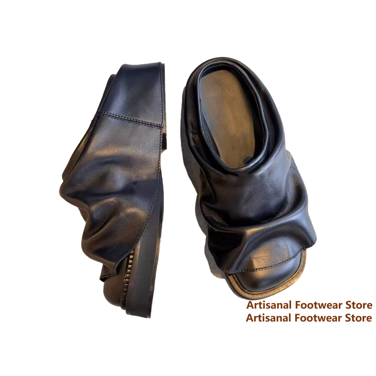 Mules à enfiler en cuir souple - Mens Fashion Mullet avis et prix