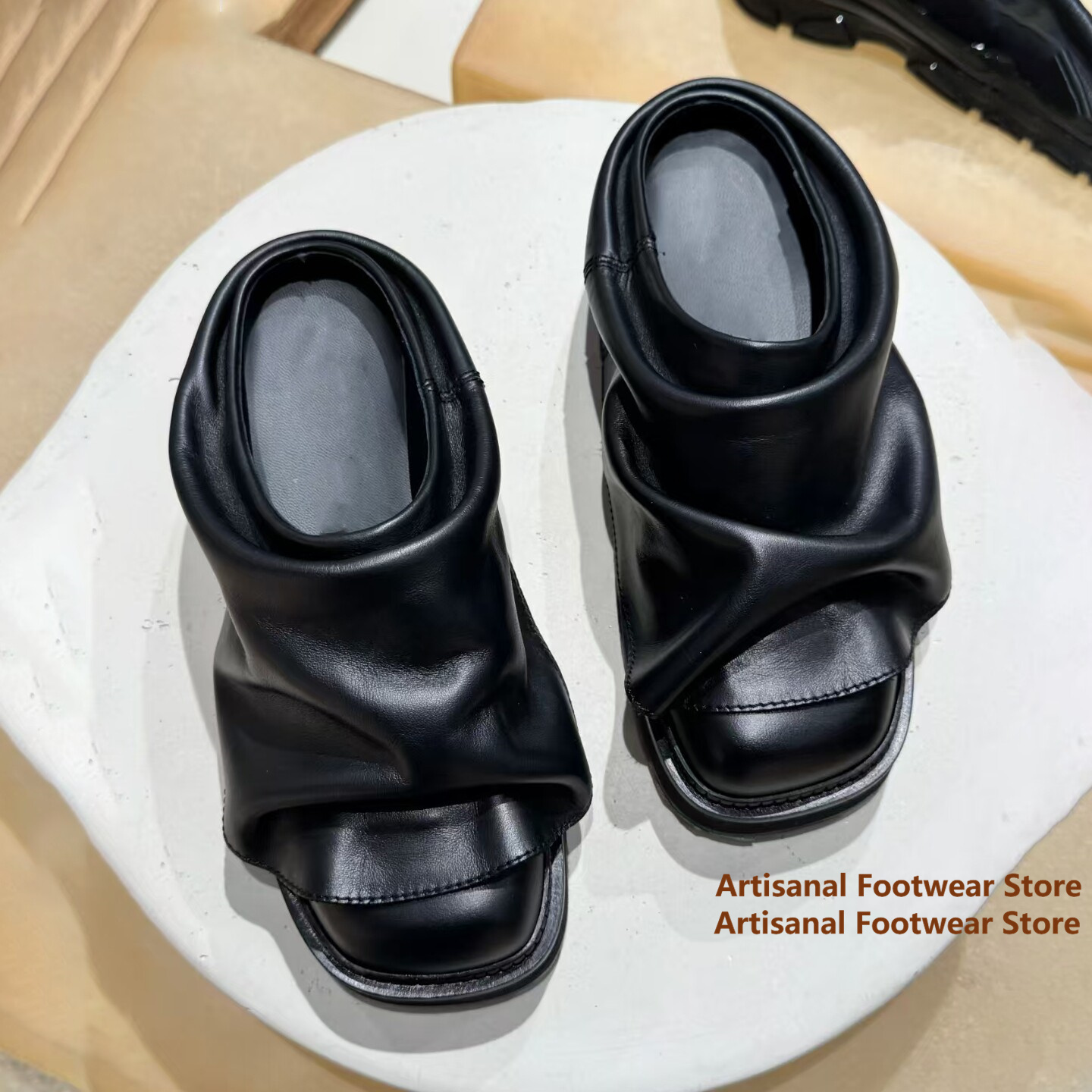 Mules à enfiler en cuir souple - Mens Fashion Mullet avis et prix
