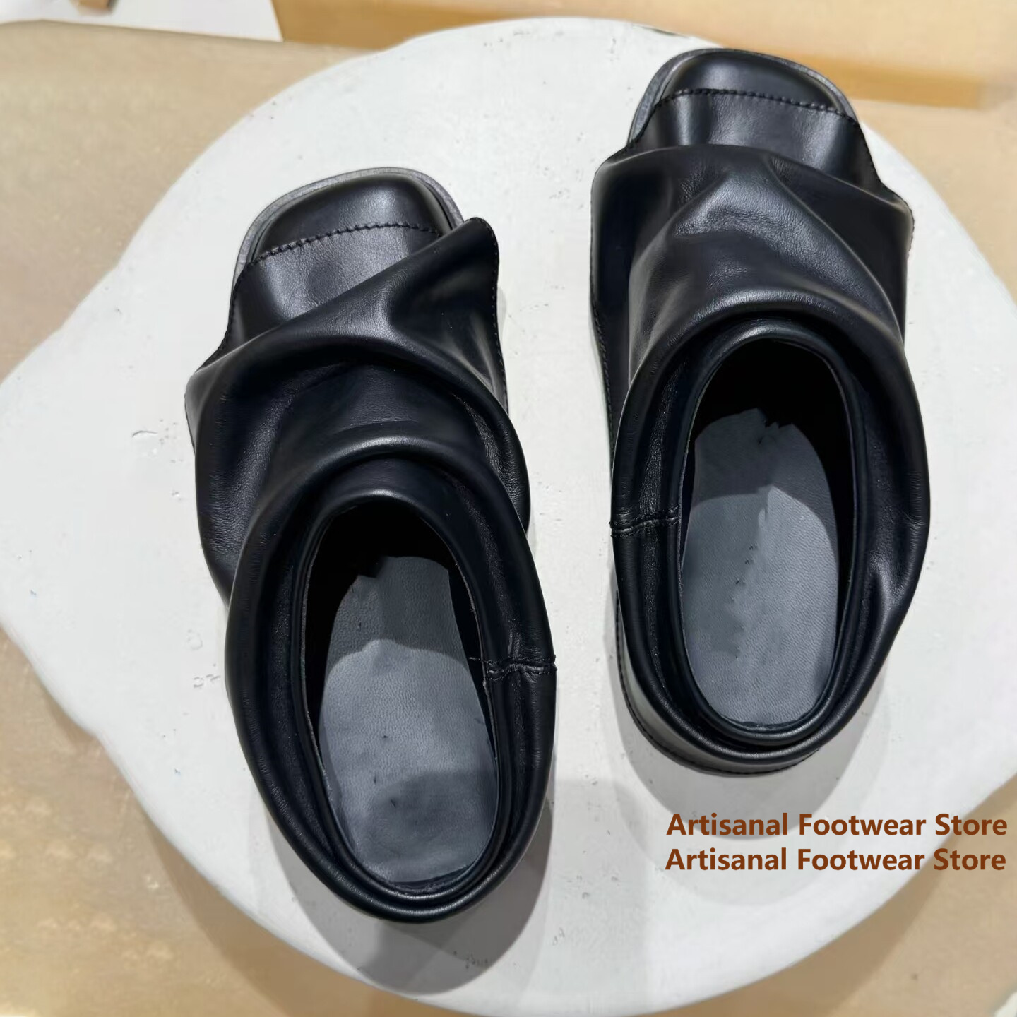 Mules à enfiler en cuir souple - Mens Fashion Mullet avis et prix